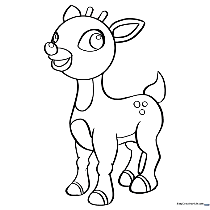 Rudolph Coloring Page