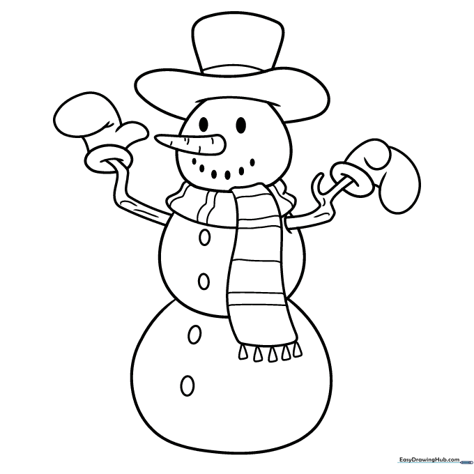 Snowman Coloring Page