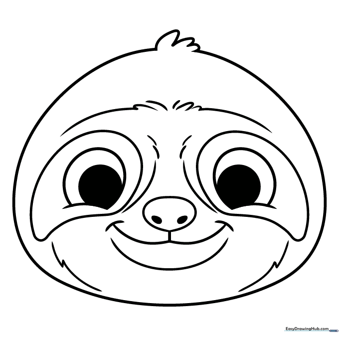 Easy Sloth Face