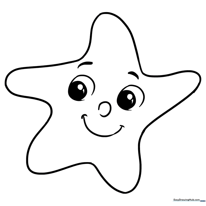 Cute Star Coloring Sheet