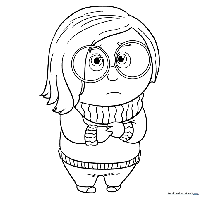 Sadness Coloring Page