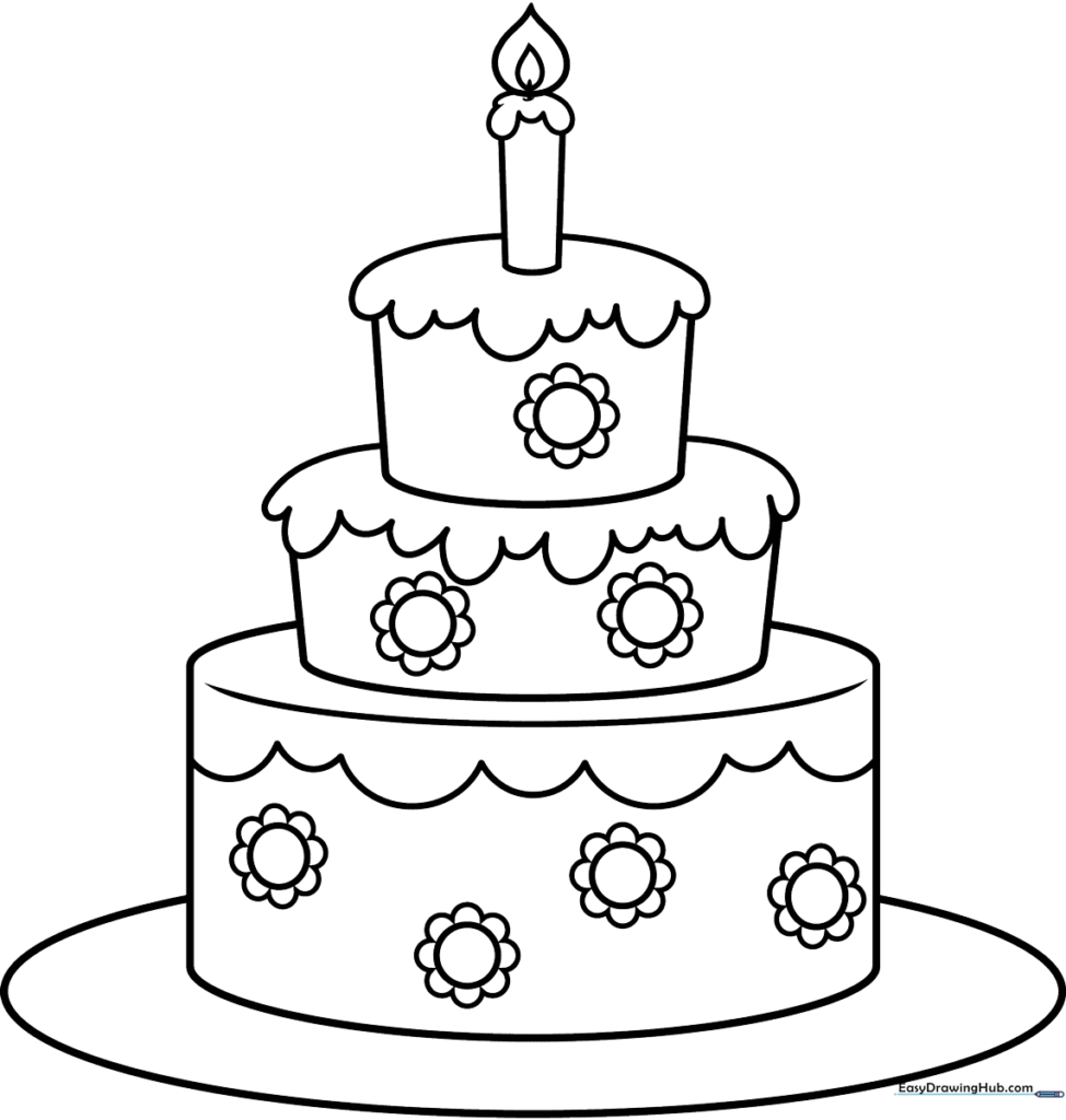 Tiered Cartoon Cake