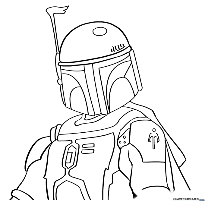 Boba Fett Coloring Sheet