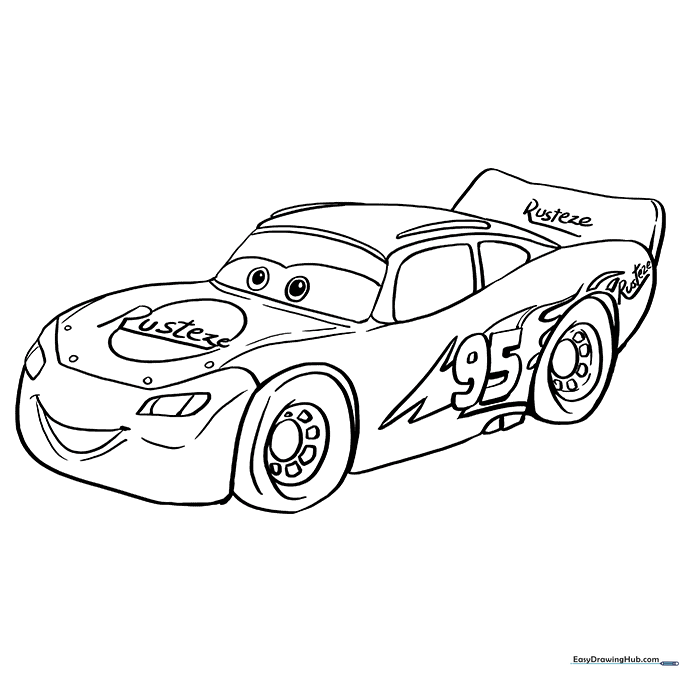 Lightning McQueen Coloring Sheet