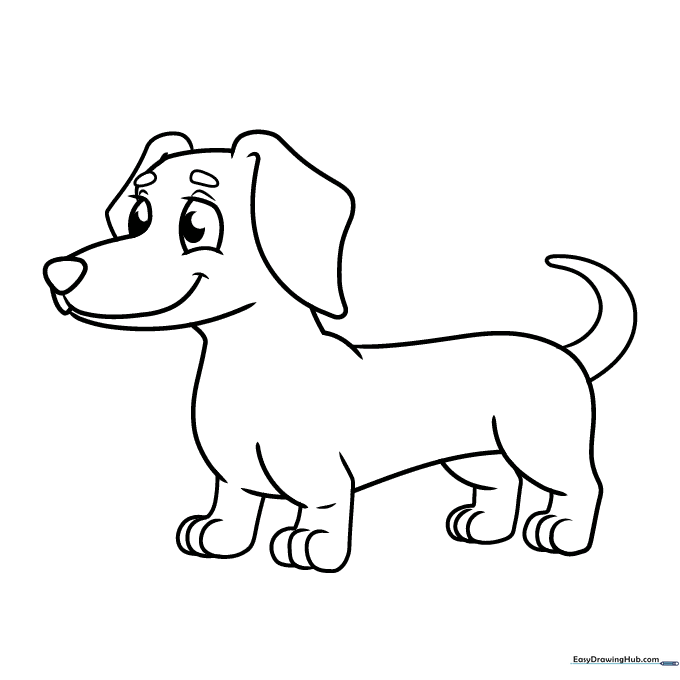 Dachshund Coloring Sheet