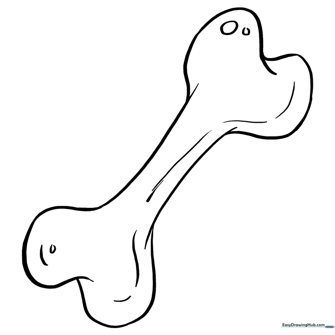 Dog Bone Coloring Page