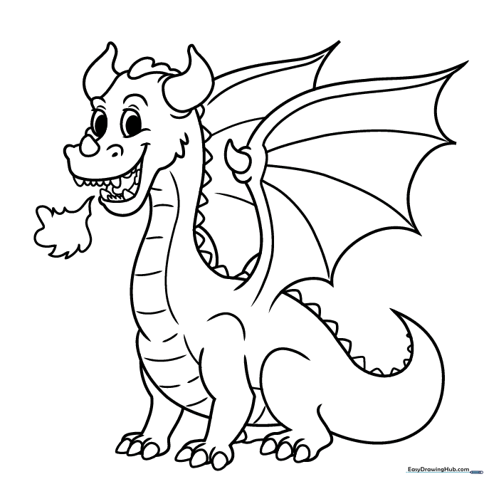 Classic Cartoon Dragon