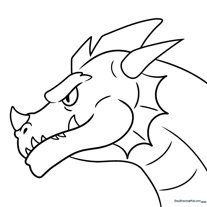 Simple Water Dragon Head