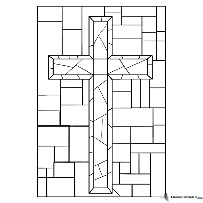 Stained Glass Cross