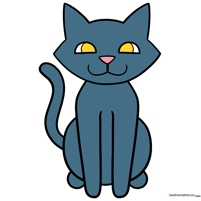 How to Draw a Simple Cat