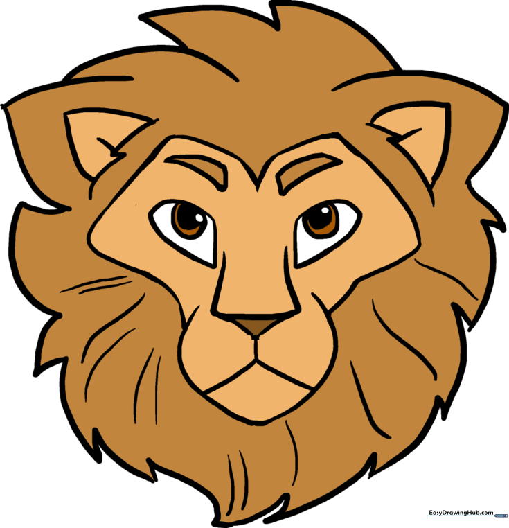 How to Draw a Lion Head