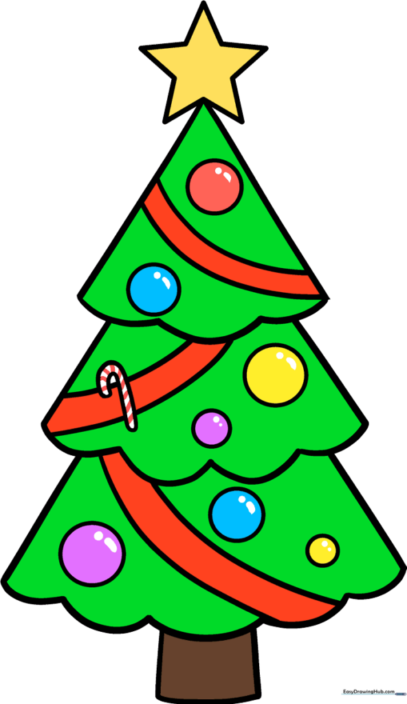 How to Draw a Christmas Tree