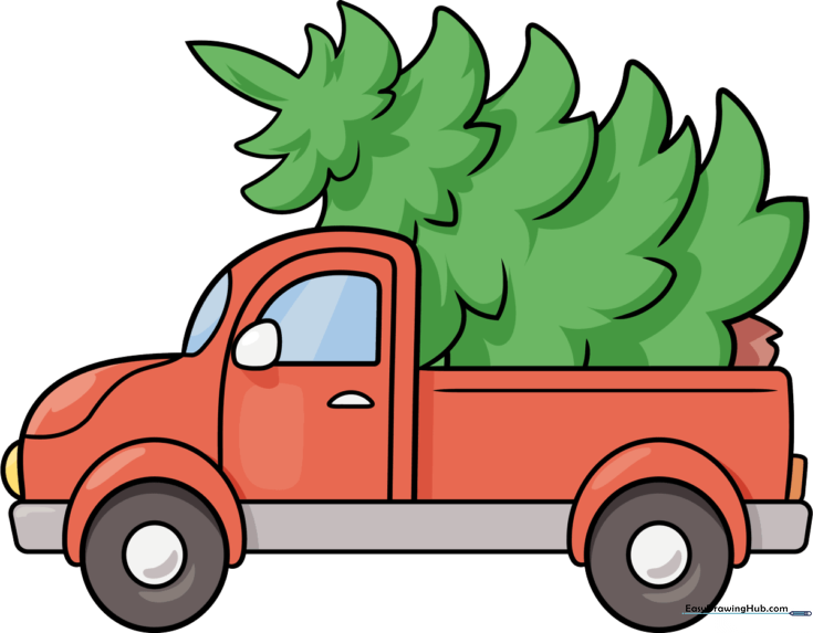 Truck with a Christmas Tree