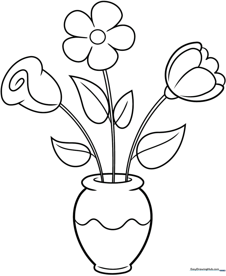 Simple Flowers in a Vase