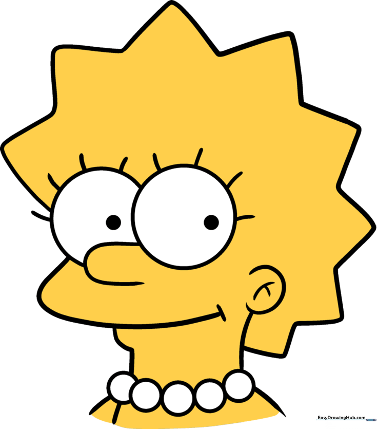 Easy Lisa Simpson Drawing