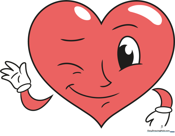 Cute Heart Smiley Face