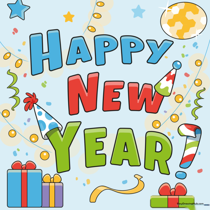 New Year's Party Card
