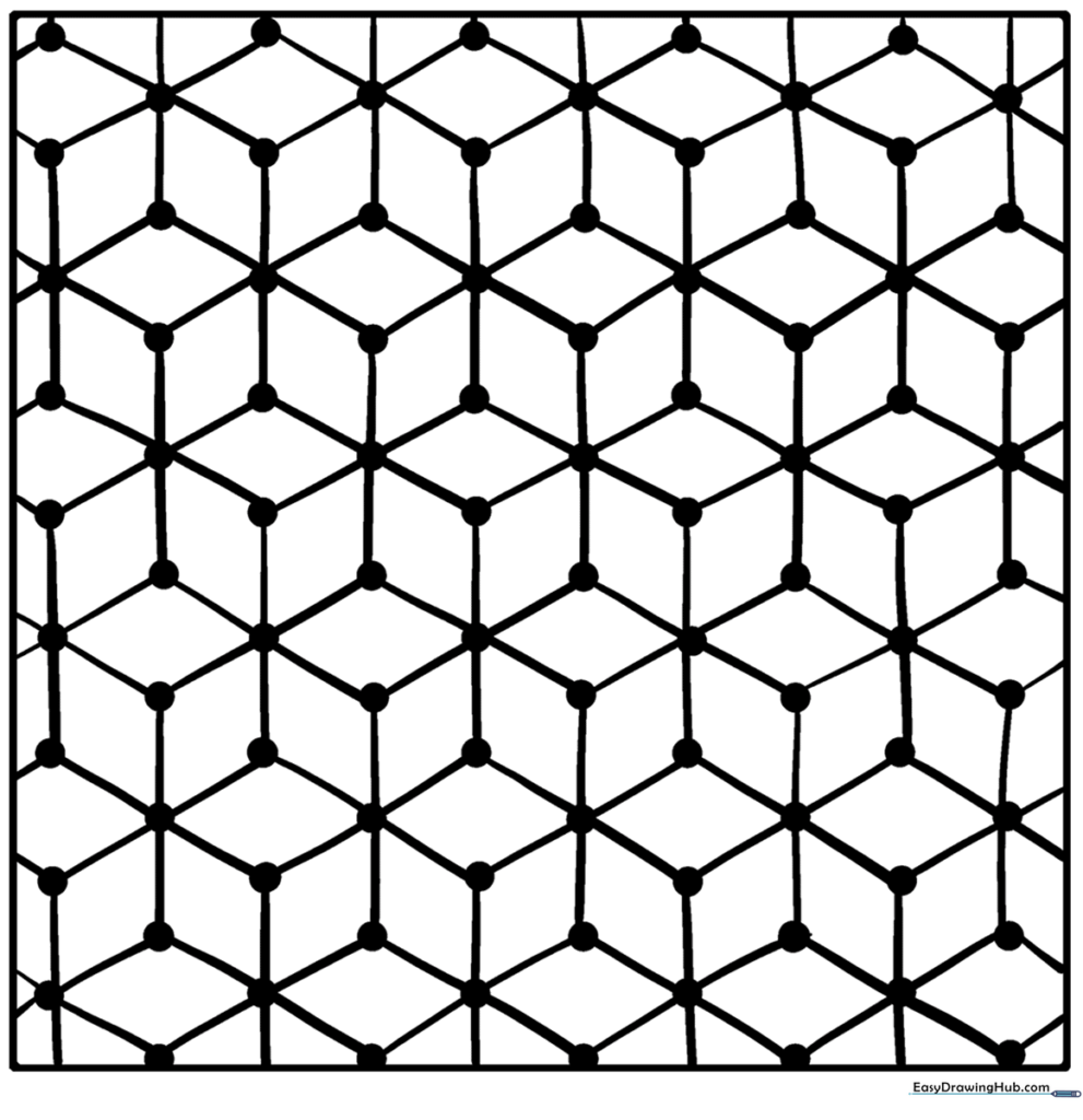 3D Rhombus Grid