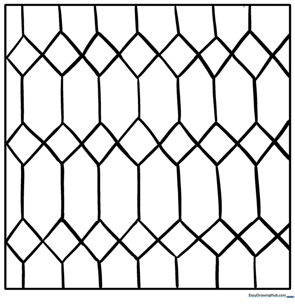 Stained Glass Hexagons