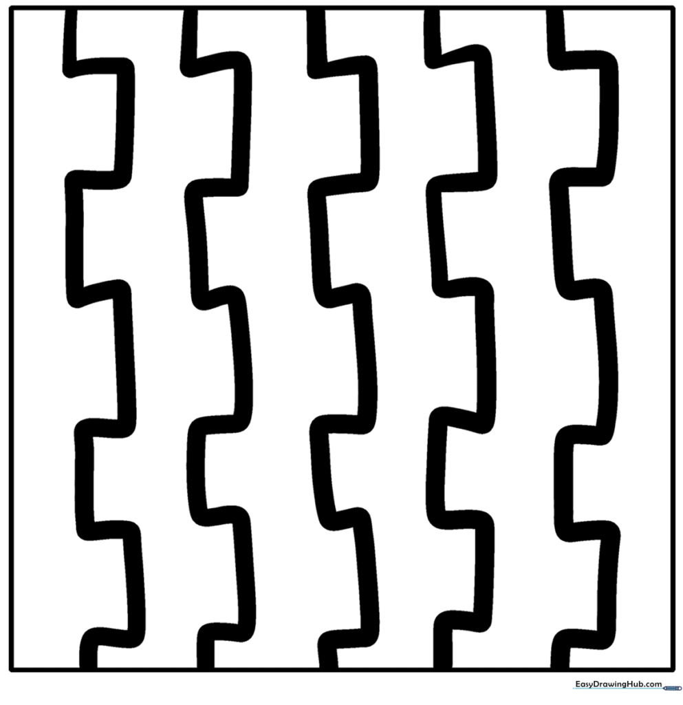 Wiggly Shape Pattern