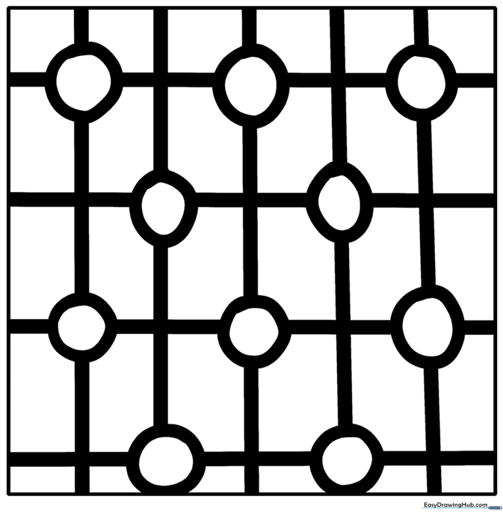 Circular Plaid Grid