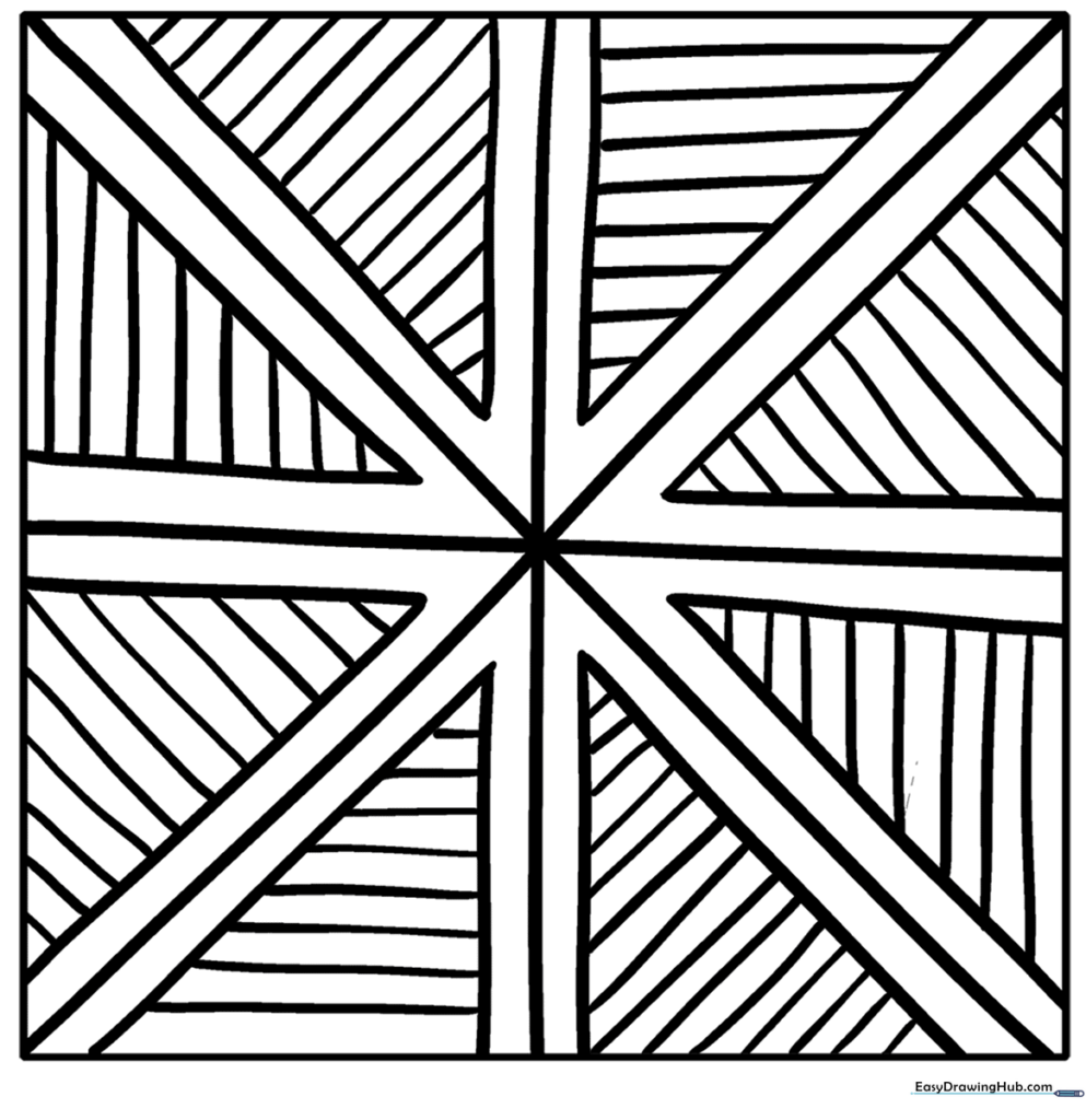 Starburst Triangle Pattern