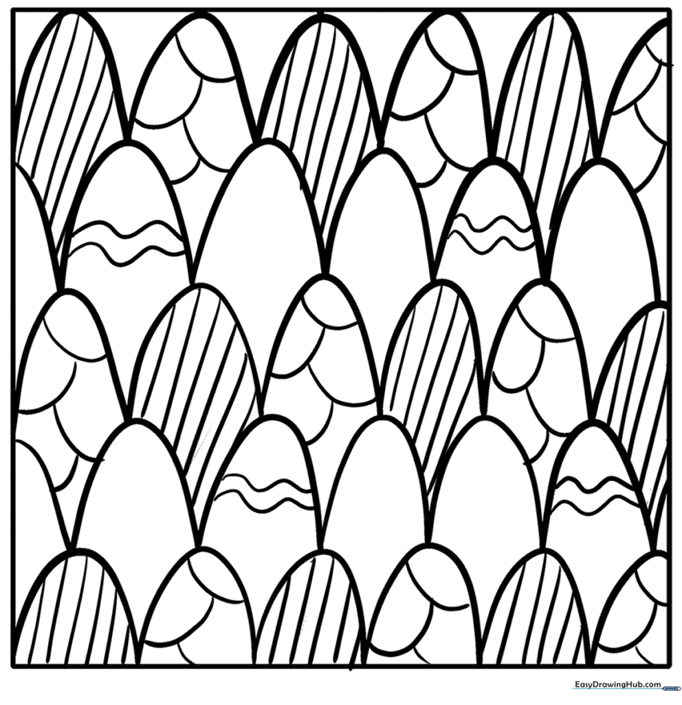 Textured Oval Mosaic