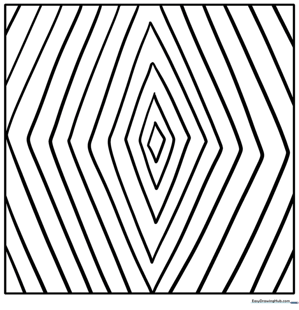Rhombus Radiating Pattern