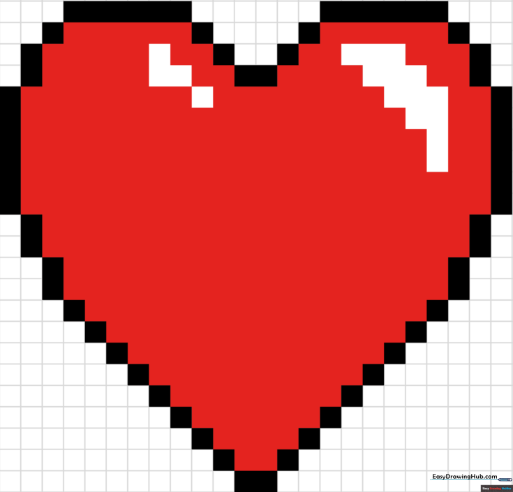 Heart Pixel Art