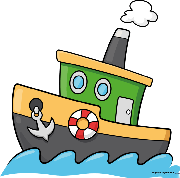 Easy Cartoon Boat