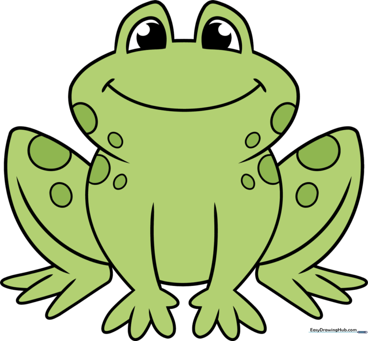 Easy Cartoon Frog