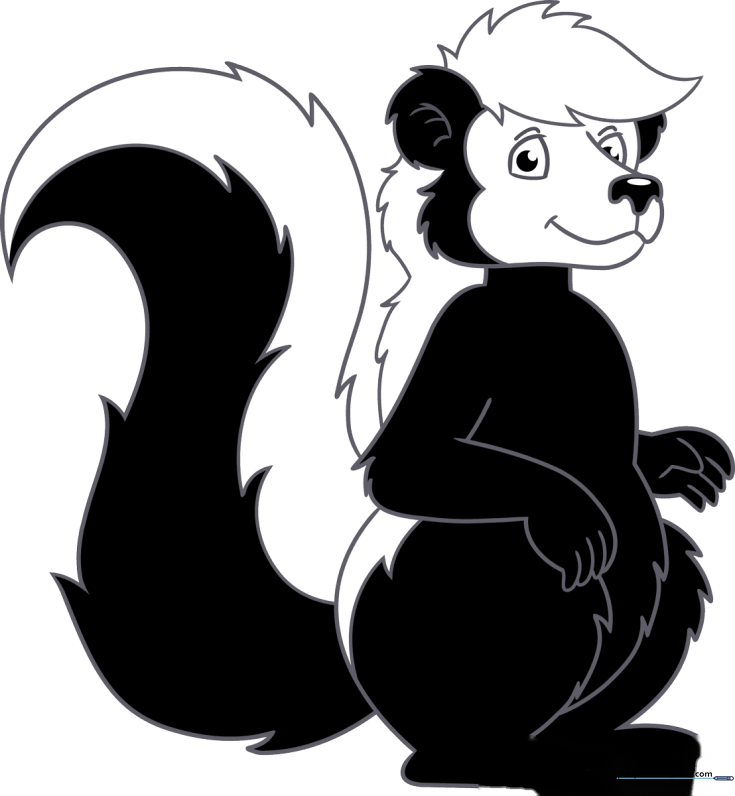 Mr. Skunk from Little Bear TV Series
