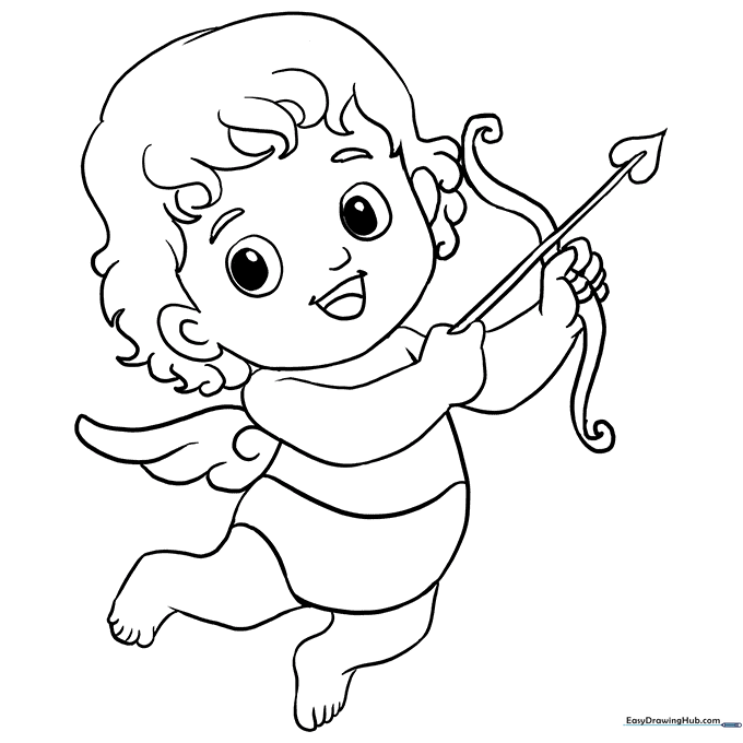 Cupid Coloring Sheet