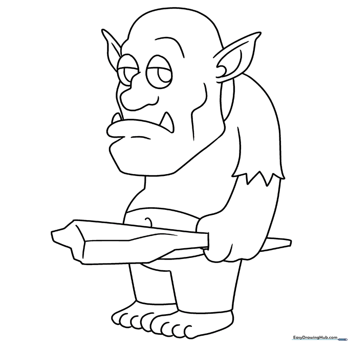 Troll Coloring Sheet