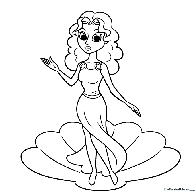 Aphrodite Coloring Sheet