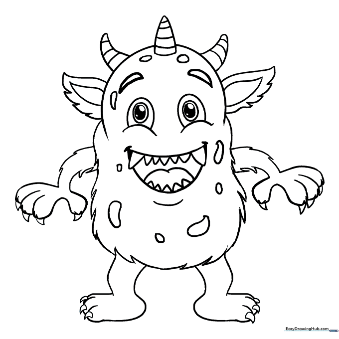 Friendly Cartoon Monster
