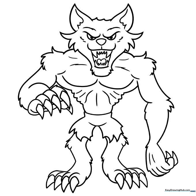 Cartoon Werewolf