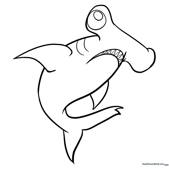 Hammerhead Shark Coloring Sheet