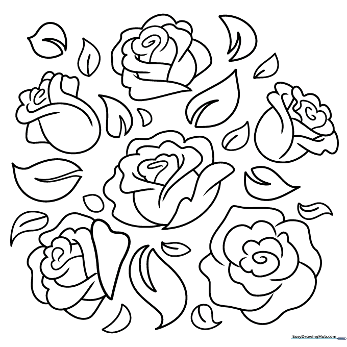 Rose Doodle Collection