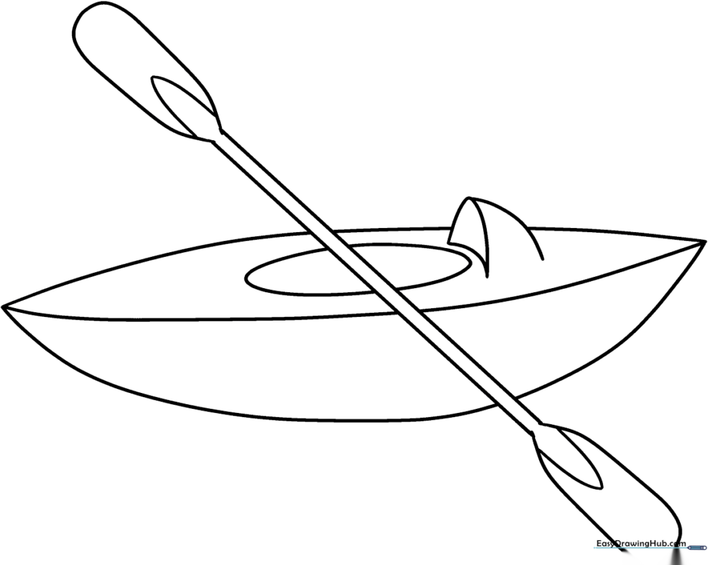 Kayak Coloring Sheet