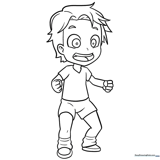 Energetic Anime Boy