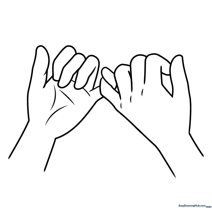 Pinky Promise Coloring Sheet