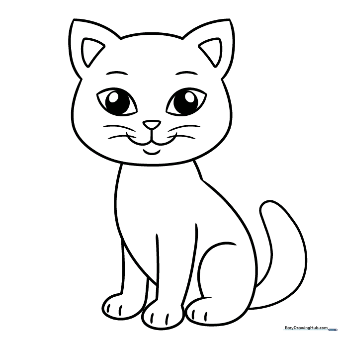 Cat Coloring Sheet