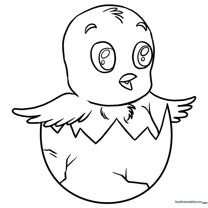 Easter Chick Coloring Sheet