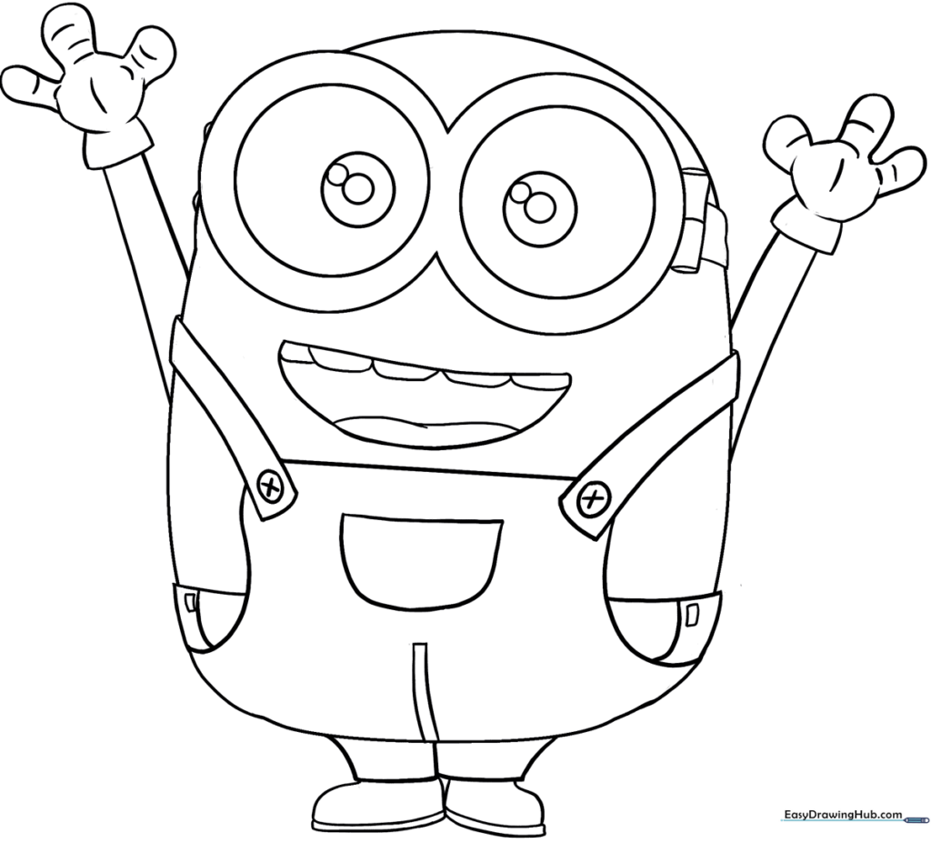Bob the Minion Coloring Sheet