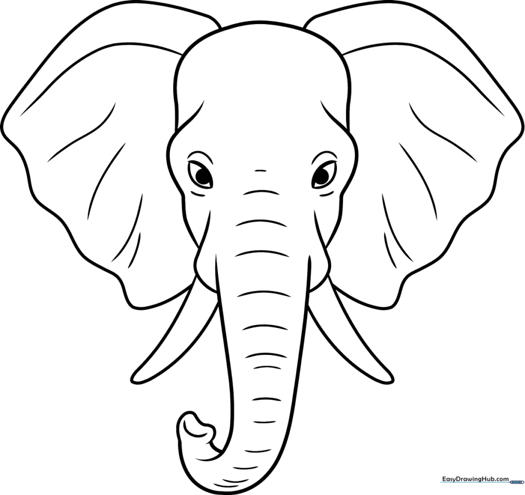 Realistic Elephant Portrait
