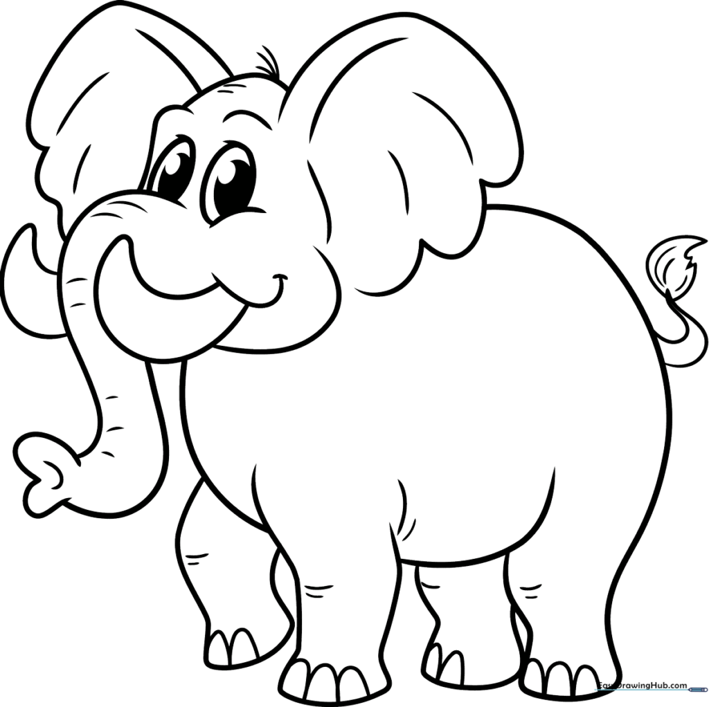 Storybook Cartoon Elephant