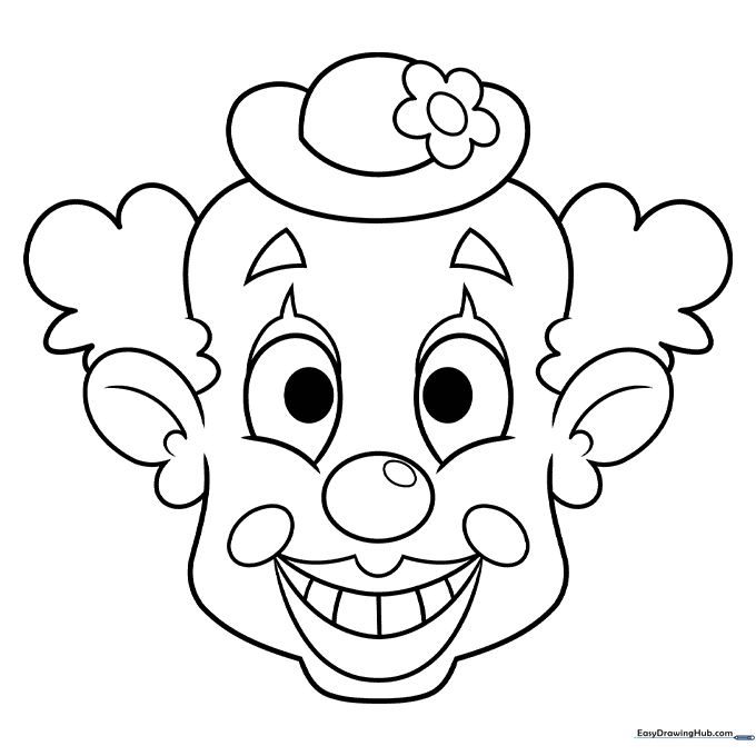 Funny Face Coloring Sheet