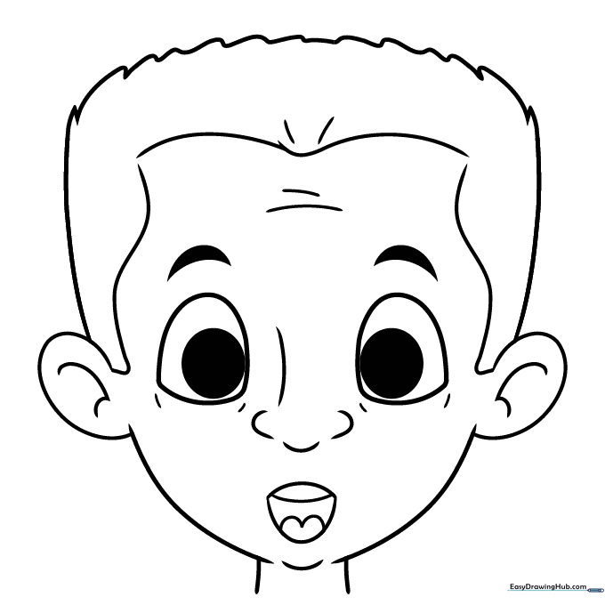 Surprised Face Coloring Sheet