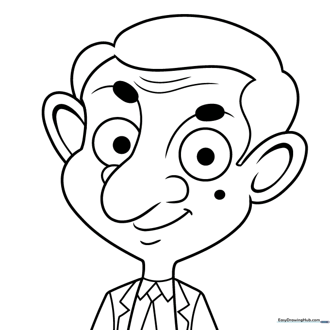 Mr. Bean Coloring Sheet